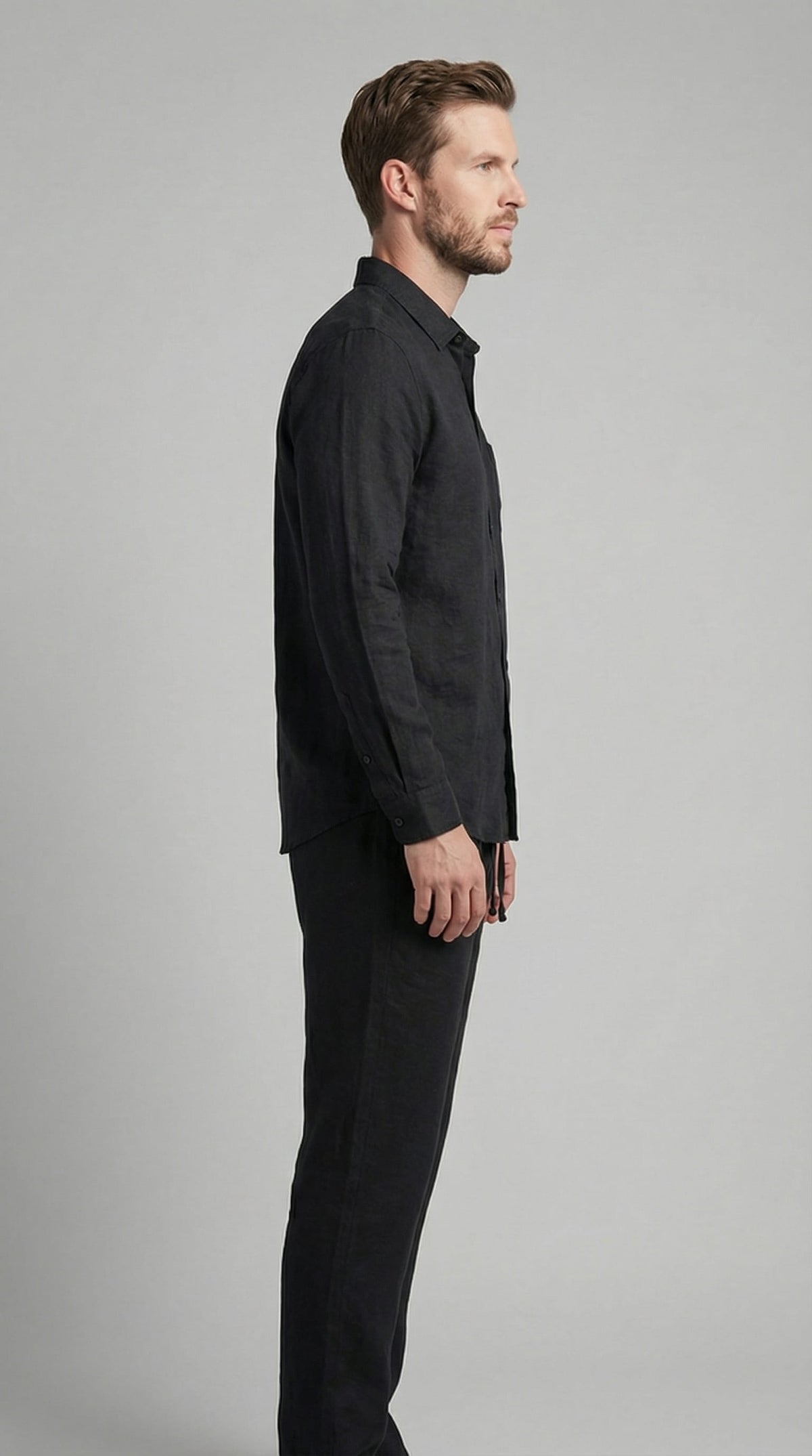 Bennett Linen Shirt and Pants Set_14