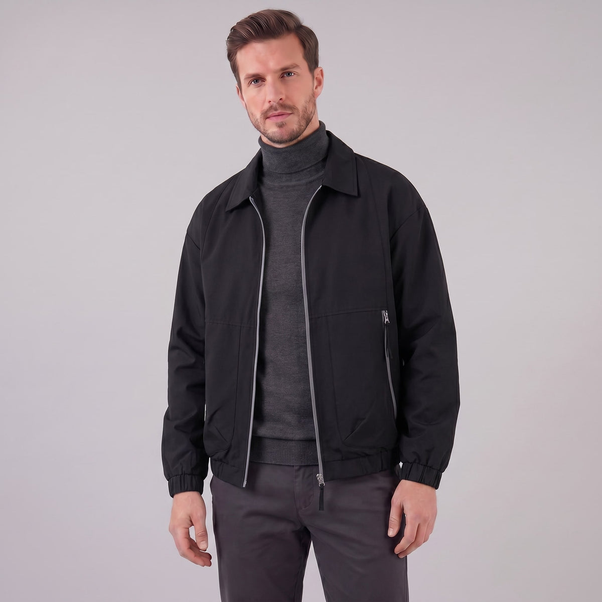 Halloran Collared Zip Through Jacket