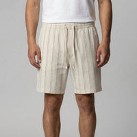 Duncan Linen Blend Drawstring Shorts