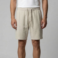 Duncan Linen Blend Drawstring Shorts