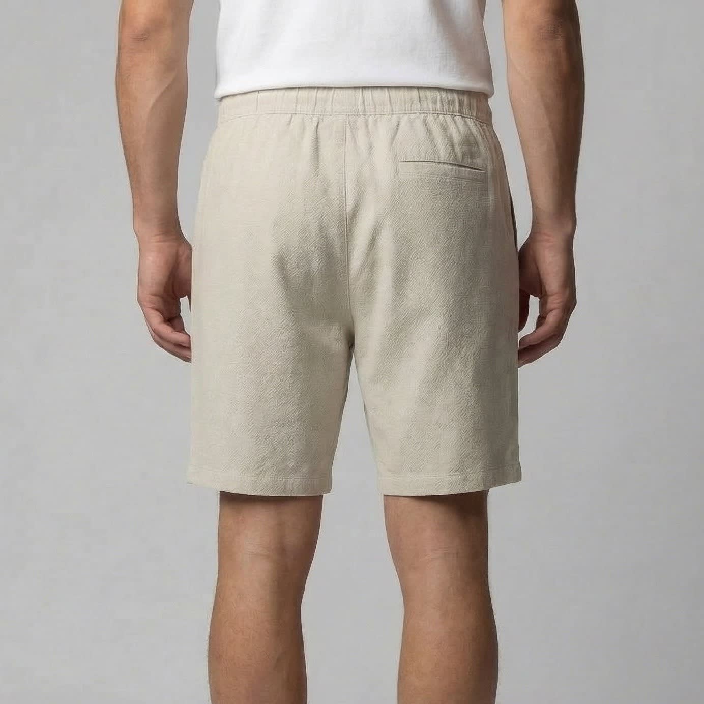 Duncan Linen Blend Drawstring Shorts