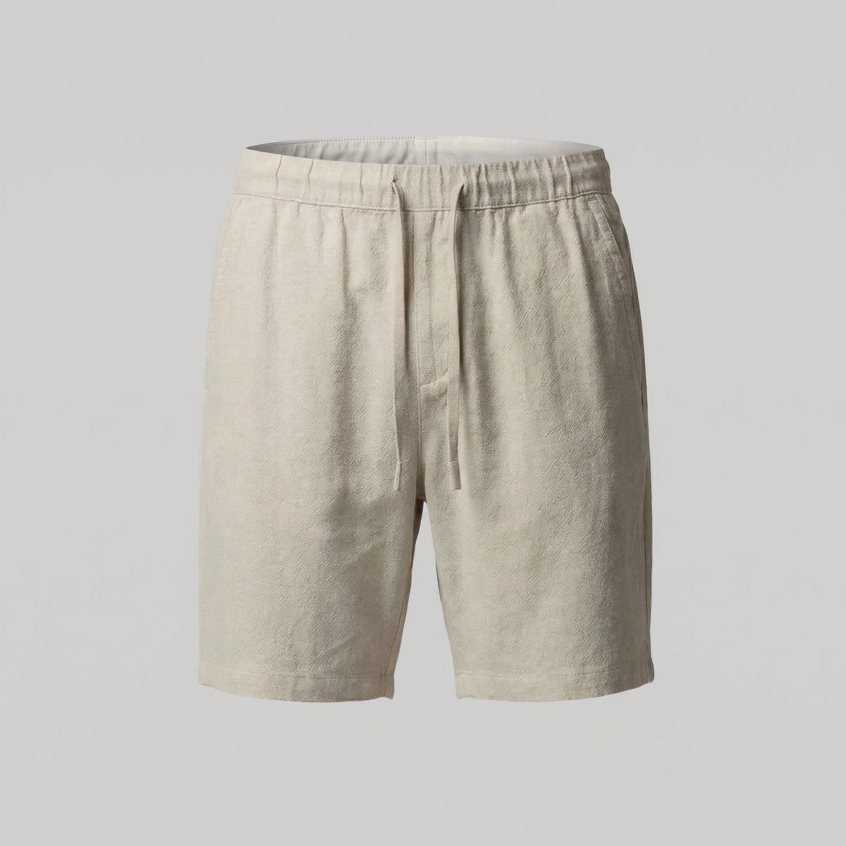 Duncan Linen Blend Drawstring Shorts