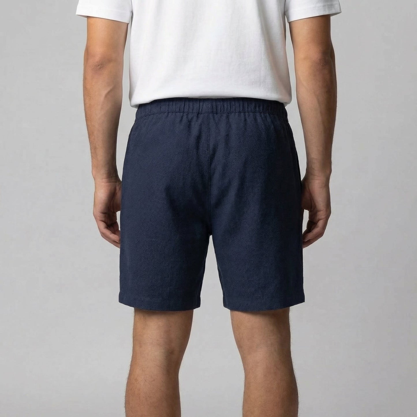 Duncan Linen Blend Drawstring Shorts_17