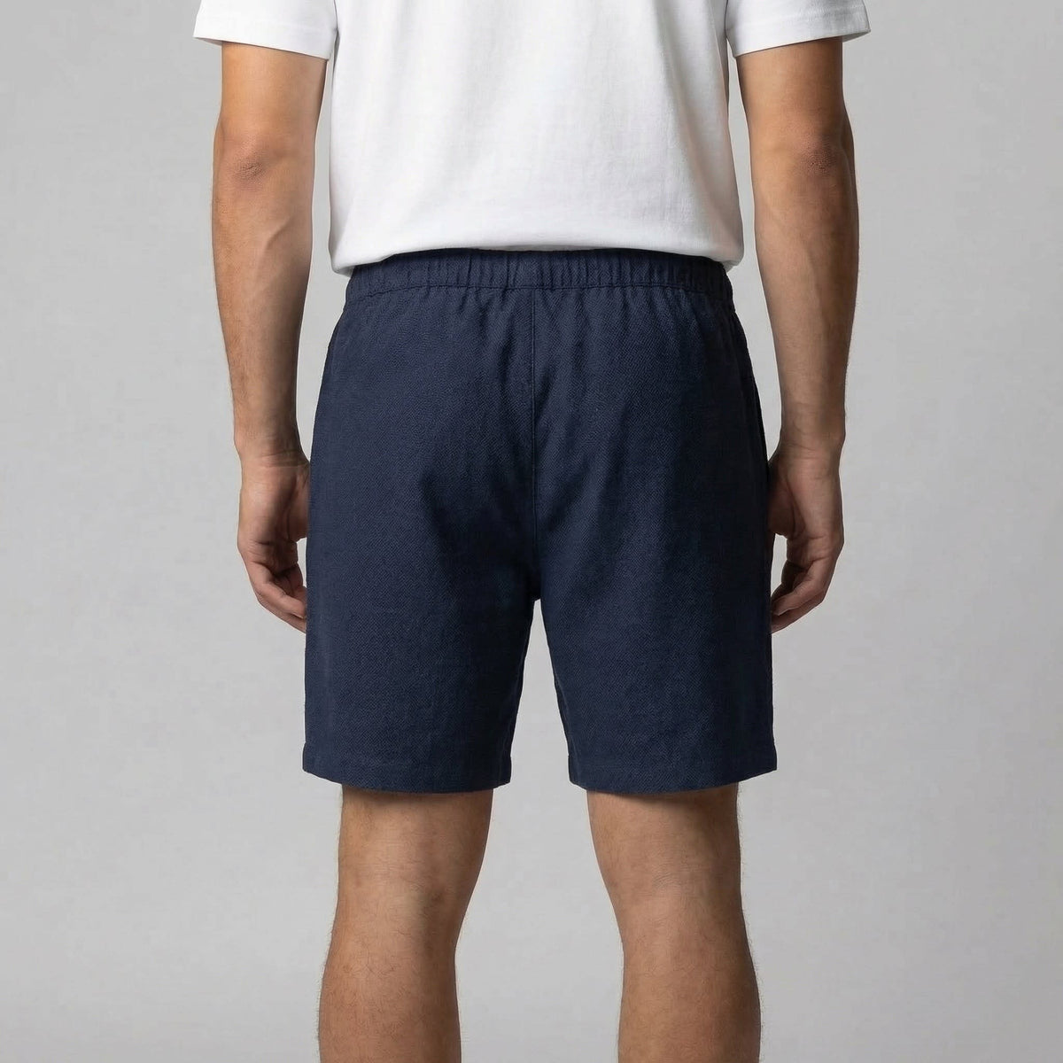 Duncan Linen Blend Drawstring Shorts