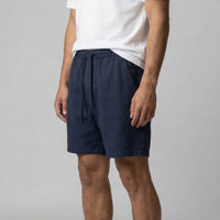Duncan Linen Blend Drawstring Shorts