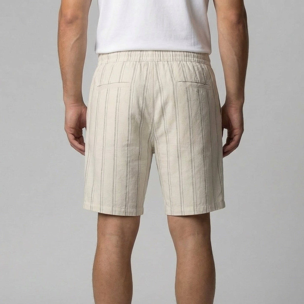 Duncan Linen Blend Drawstring Shorts