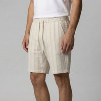 Duncan Linen Blend Drawstring Shorts