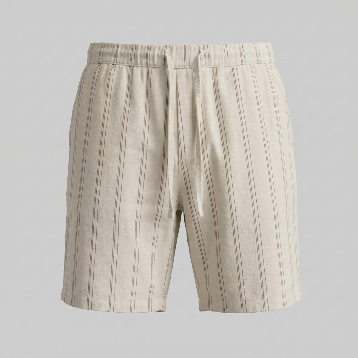 Duncan Linen Blend Drawstring Shorts