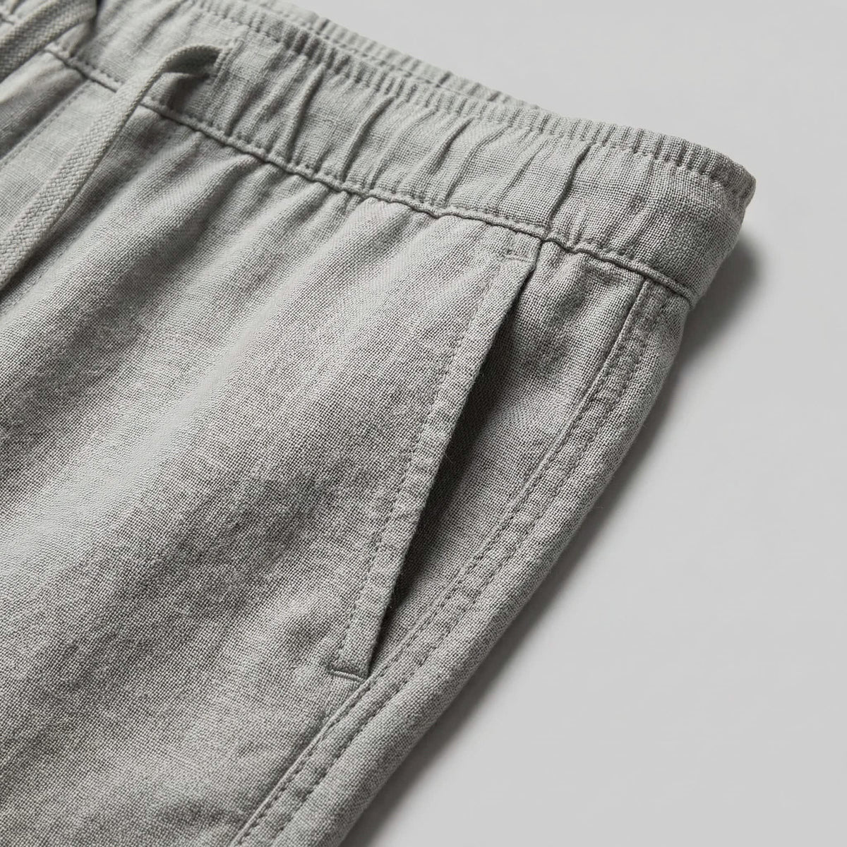 Duncan Linen Blend Drawstring Shorts_9