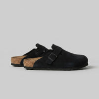 Maxfield Suede Buckle Clogs