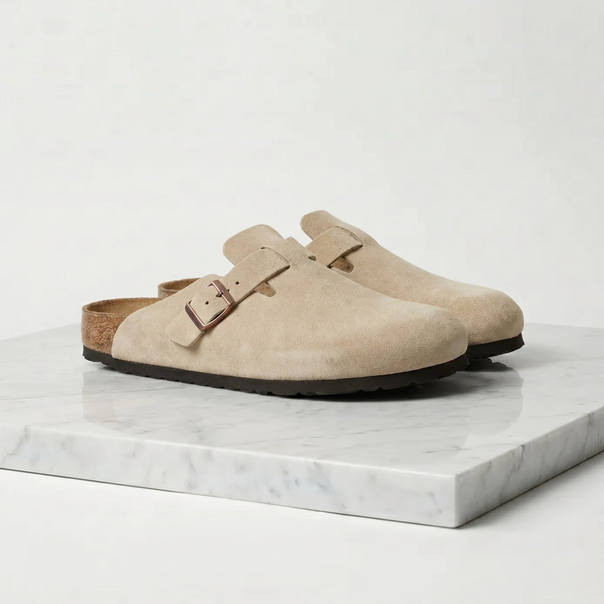 Maxfield Suede Buckle Clogs_14