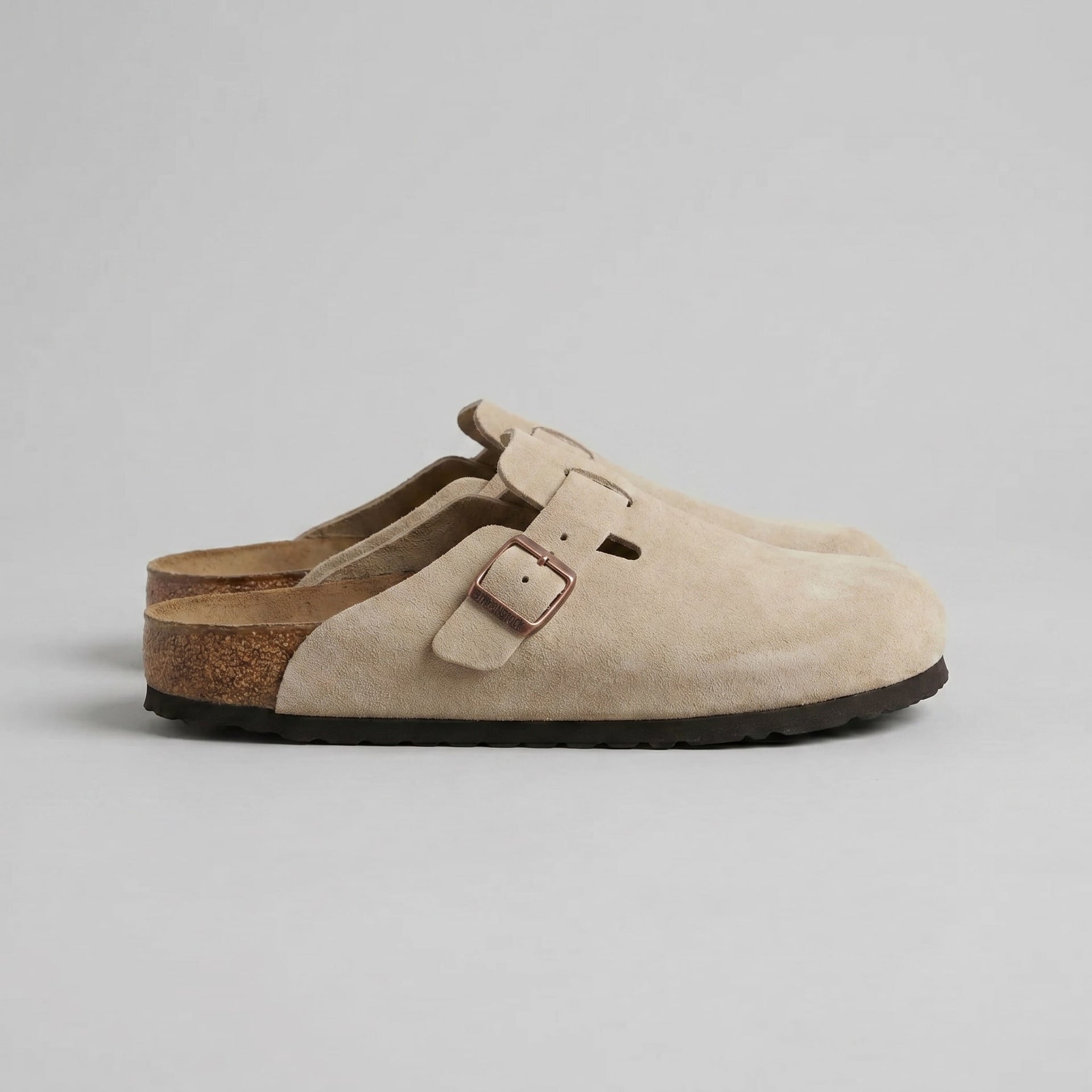 Maxfield Suede Buckle Clogs