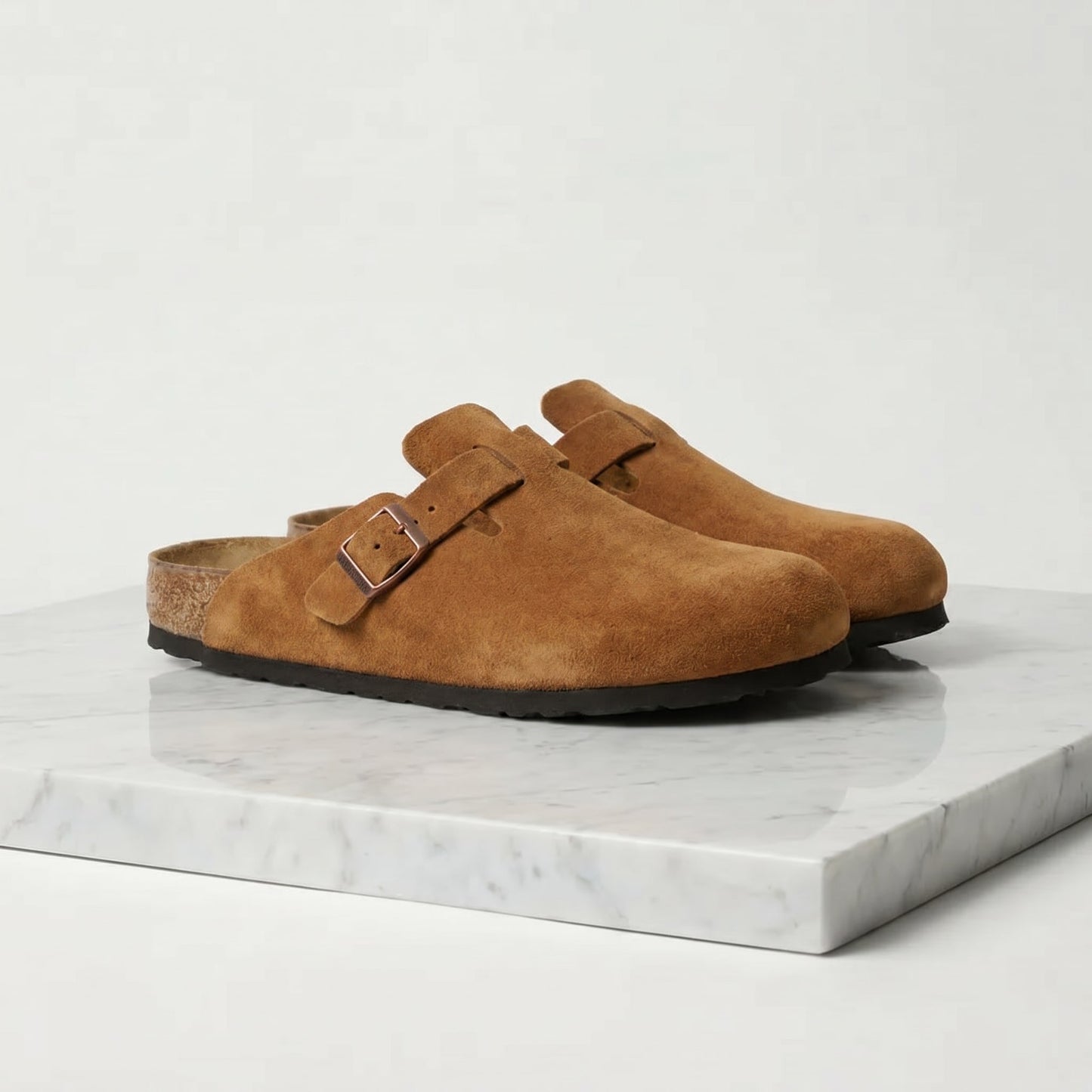 Maxfield Suede Buckle Clogs_18