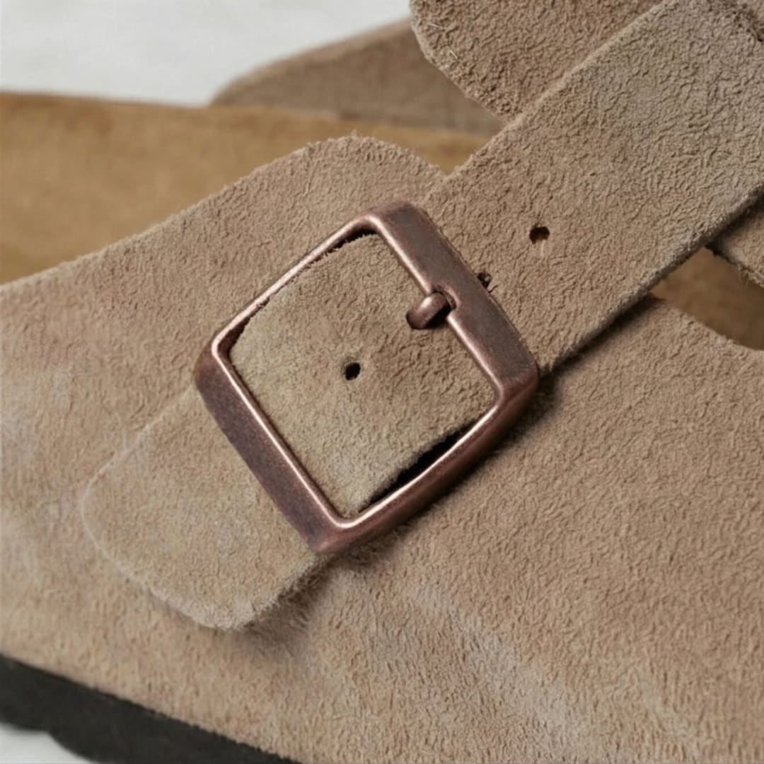 Maxfield Suede Buckle Clogs_3