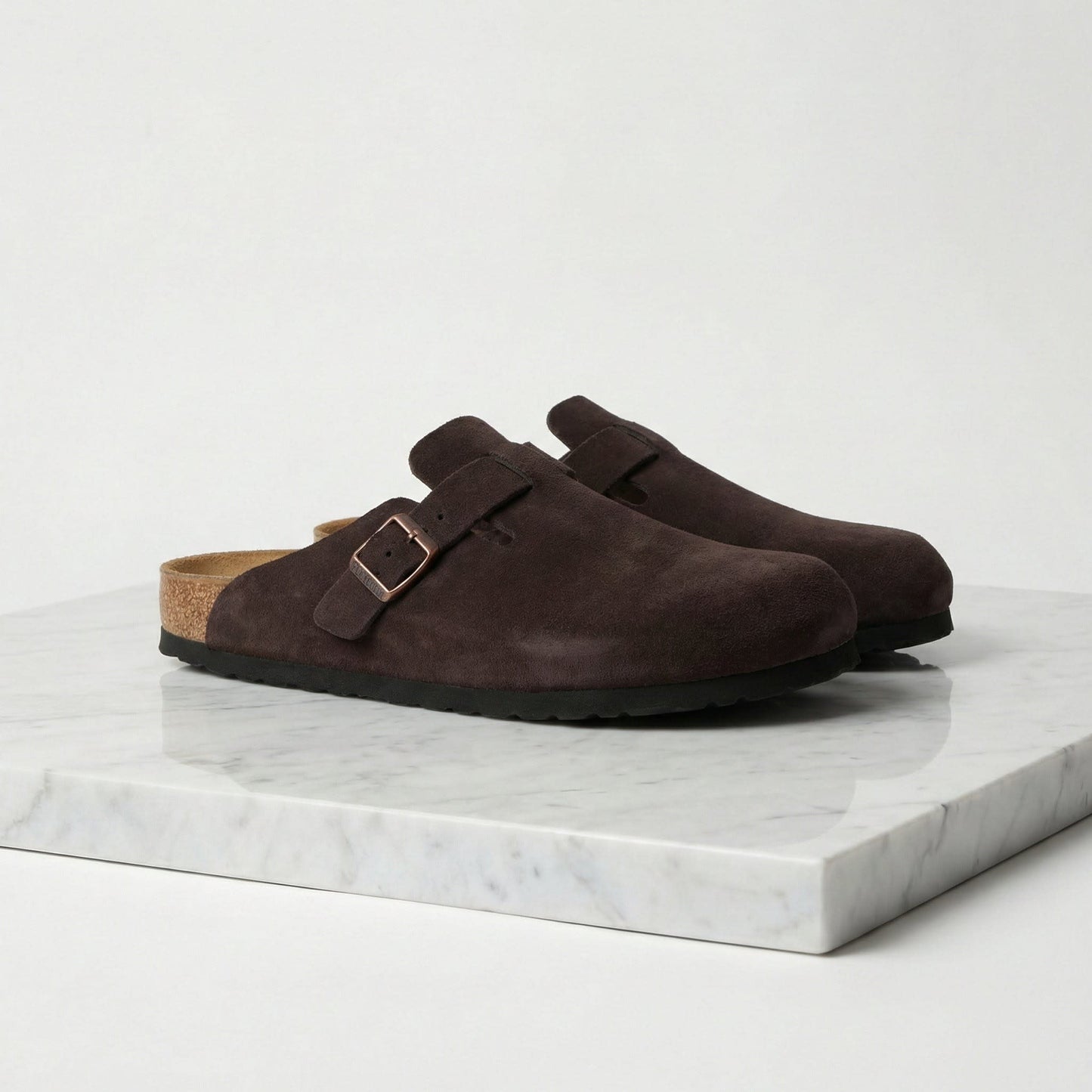 Maxfield Suede Buckle Clogs_6