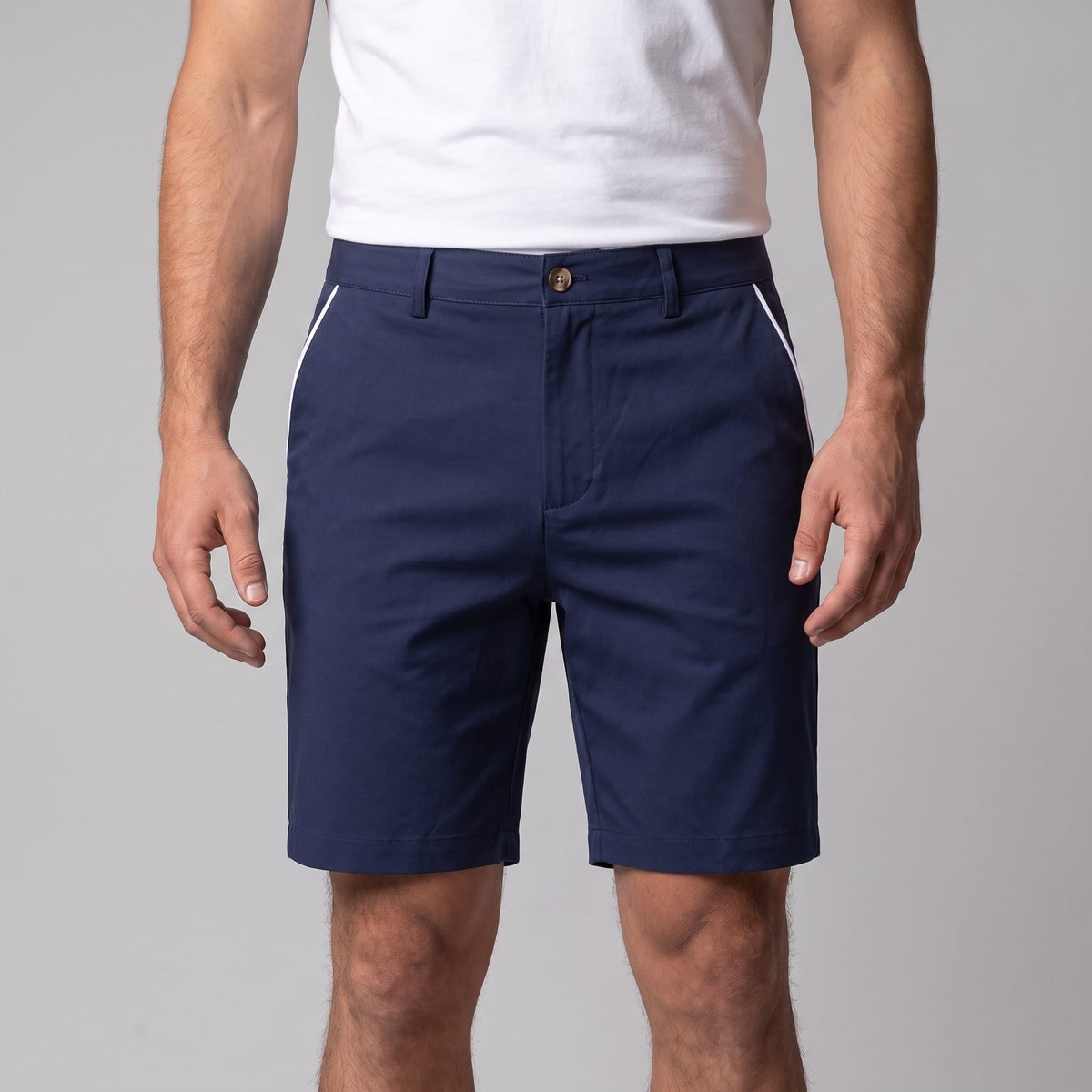Durant Contrast Piping Chino Shorts_1