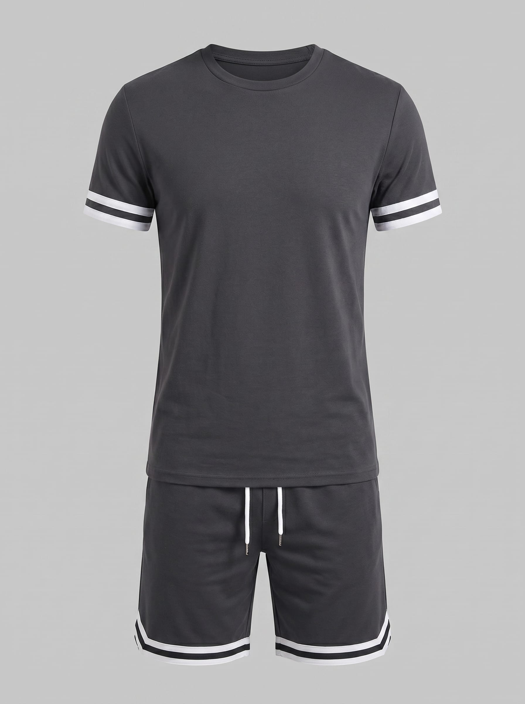 Bishop Contrast Stripe T-Shirt and Shorts Set