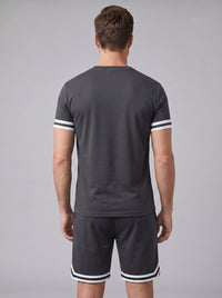 Bishop Contrast Stripe T-Shirt and Shorts Set