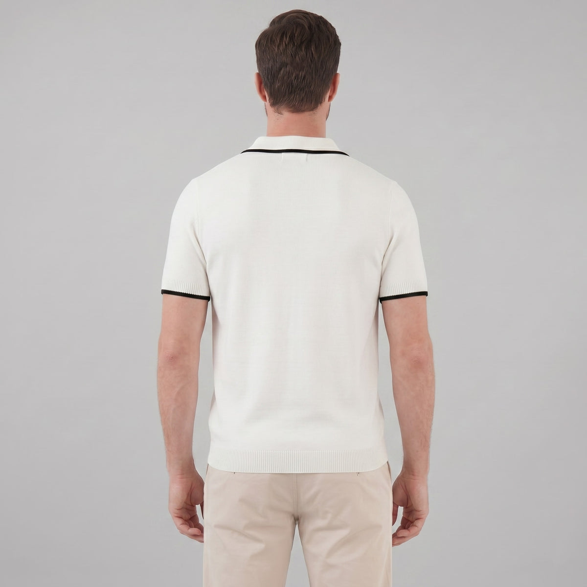 Ramsey Contrast Trim Knit Polo