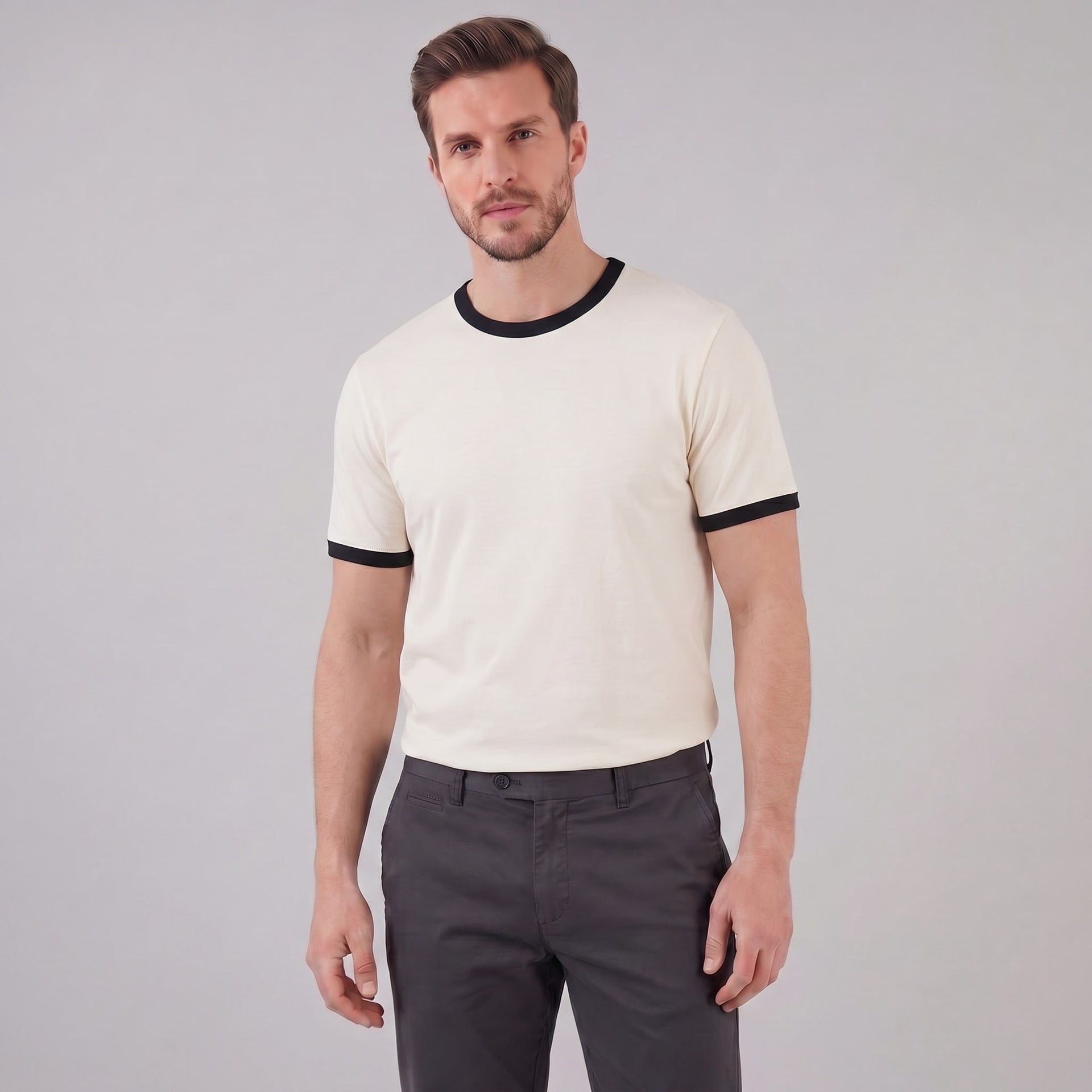 Arlo Contrast Trim Ringer T-Shirt