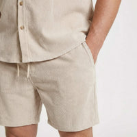 Blaine Corduroy Shirt and Shorts Set