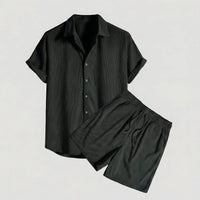 Blaine Corduroy Shirt and Shorts Set