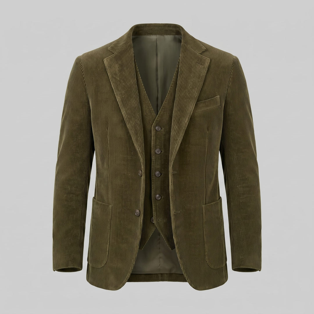 Forrest Corduroy Blazer and Vest Set