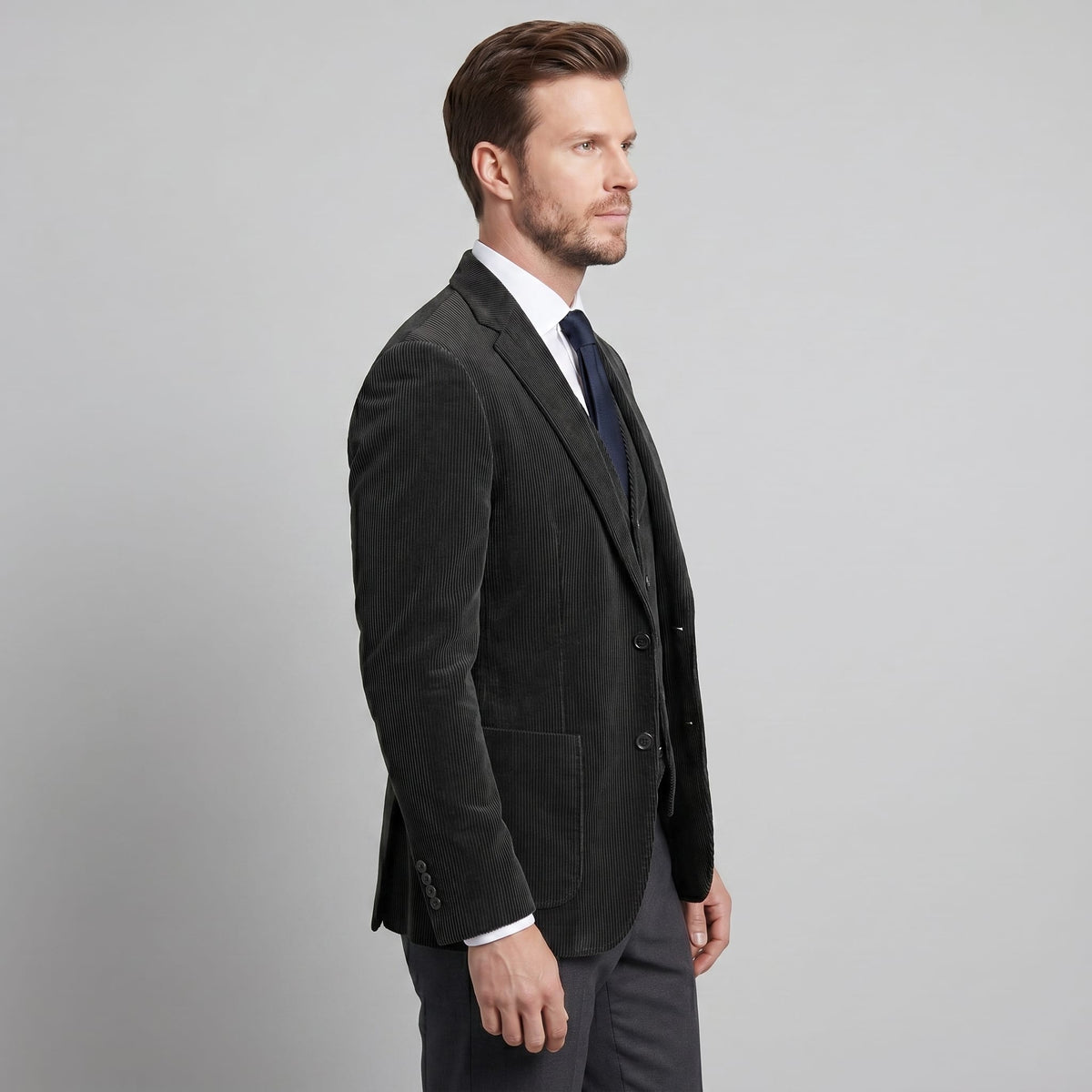 Forrest Corduroy Blazer and Vest Set_2