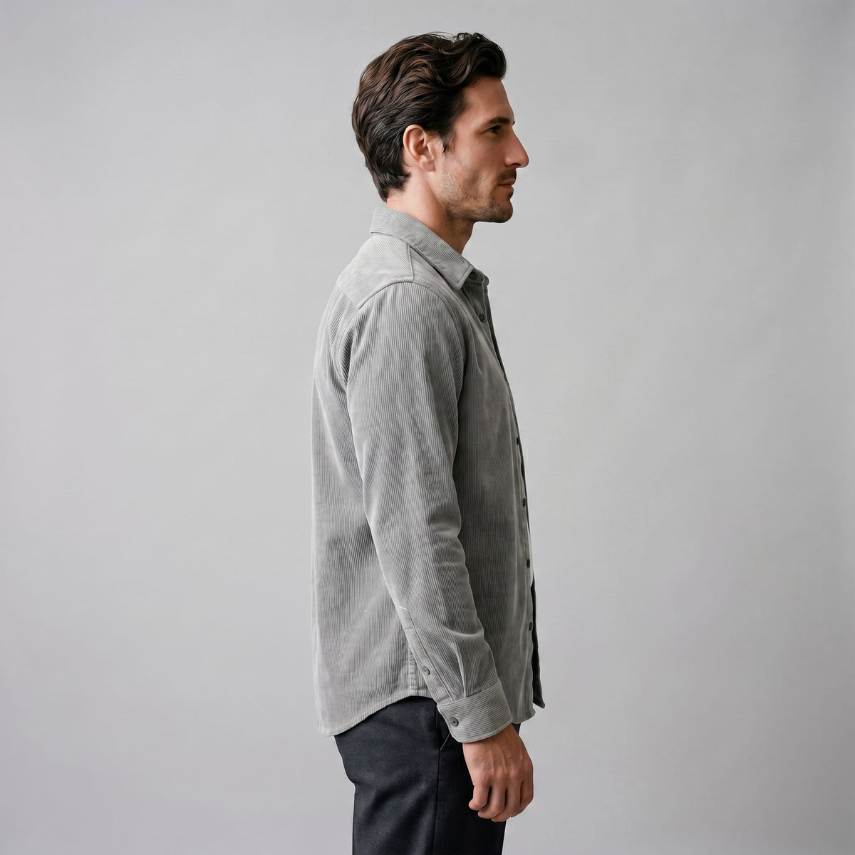 Jagger Corduroy Long Sleeve Shirt_3