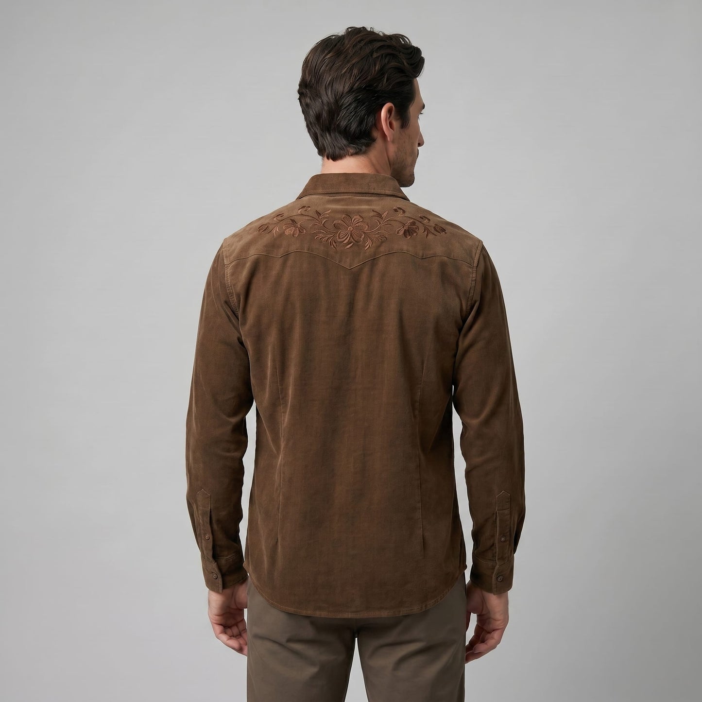 Jagger Corduroy Long Sleeve Shirt_9