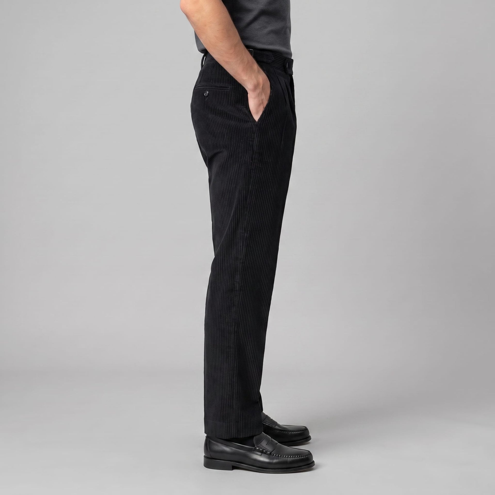 Roark Pleated Corduroy Pants