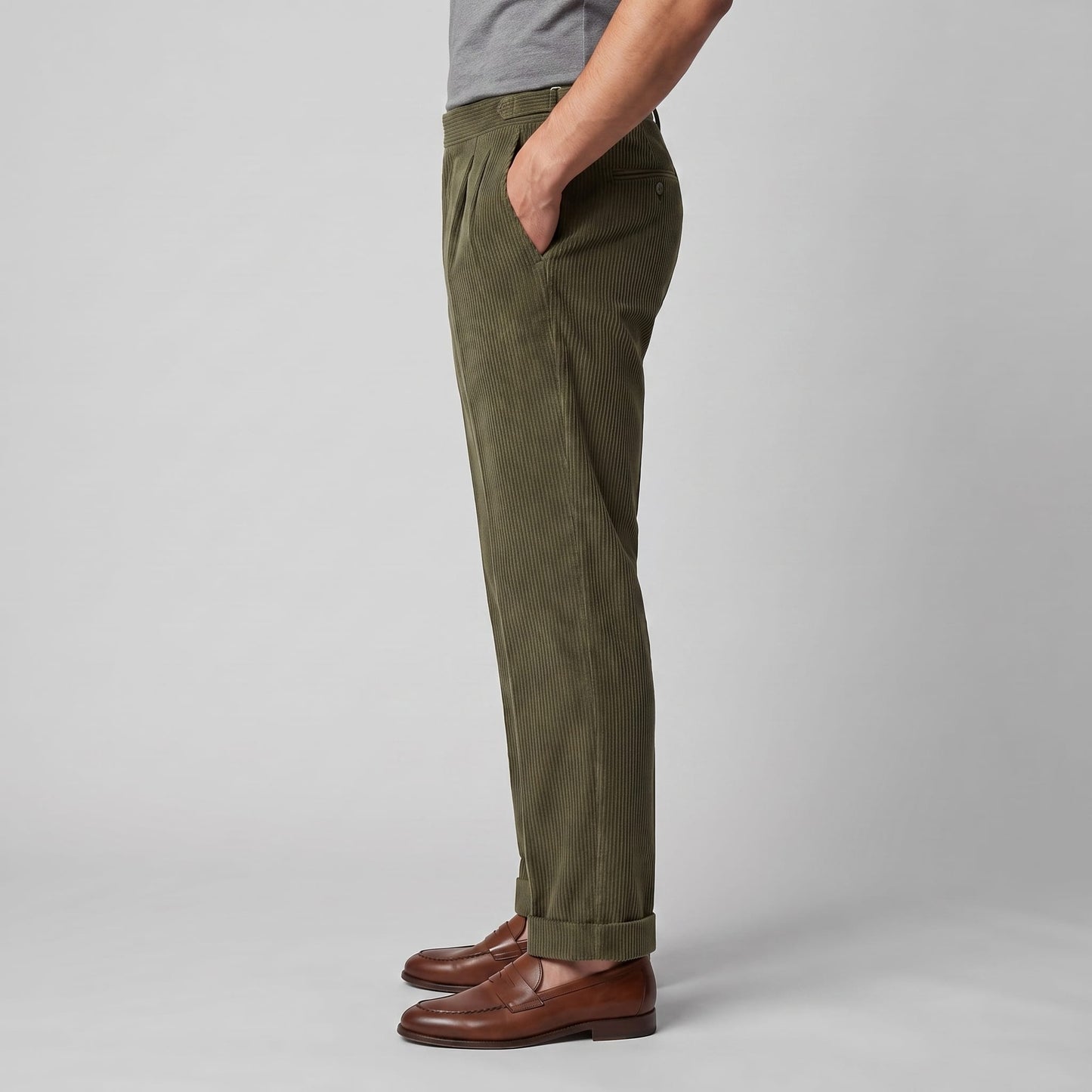 Roark Pleated Corduroy Pants_22