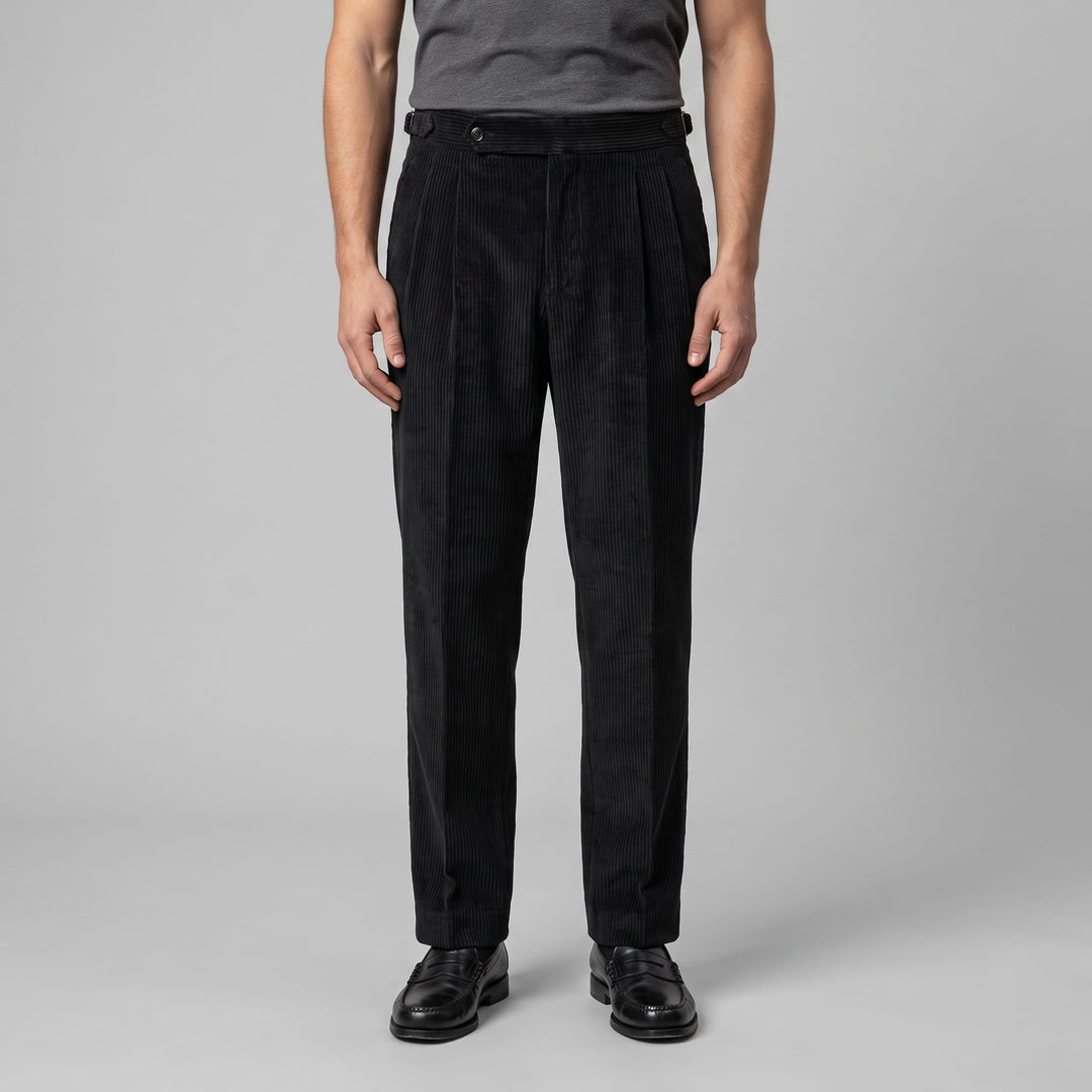 Roark Pleated Corduroy Pants