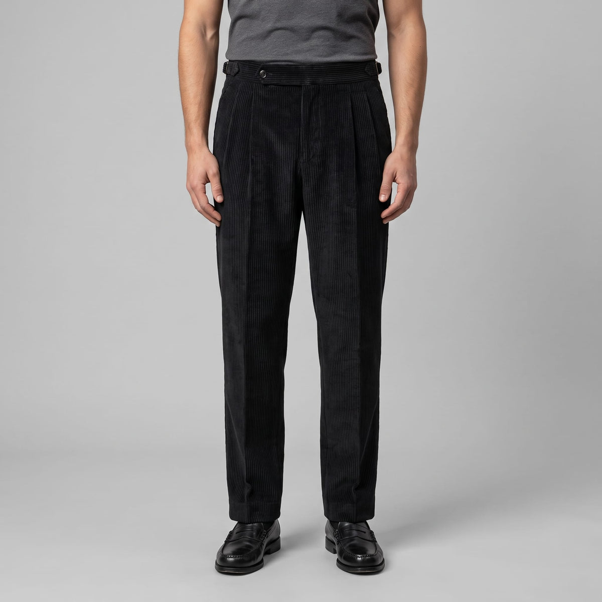 Roark Pleated Corduroy Pants_7