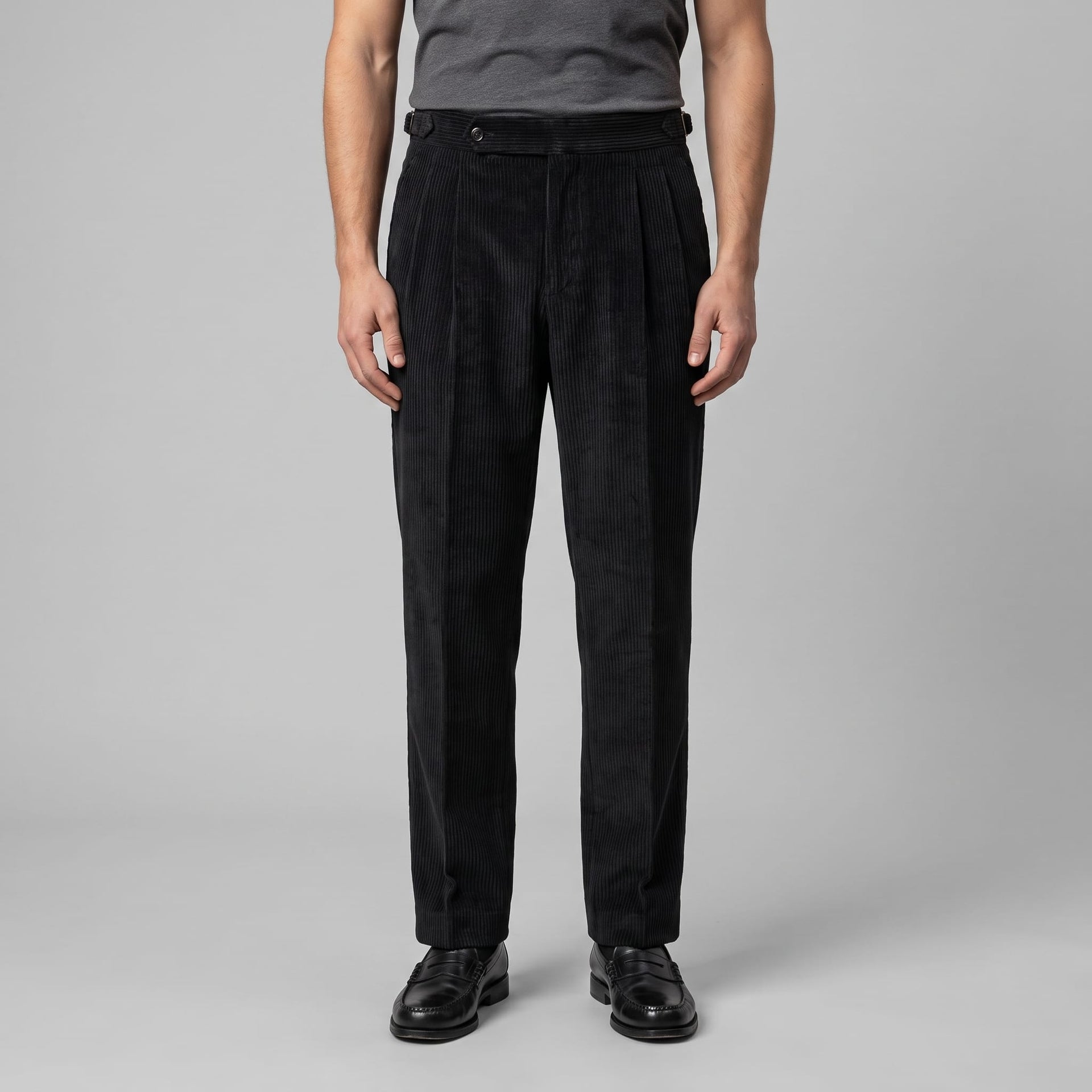 Roark Pleated Corduroy Pants