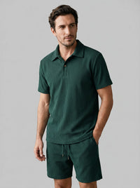 Bowen Corduroy Polo and Shorts Set