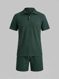 Bowen Corduroy Polo and Shorts Set