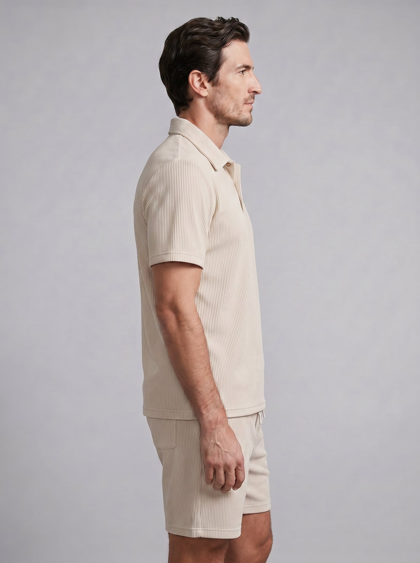 Bowen Corduroy Polo and Shorts Set_2