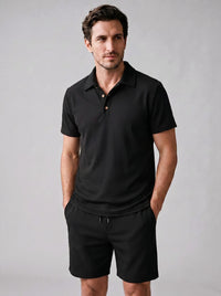 Bowen Corduroy Polo and Shorts Set