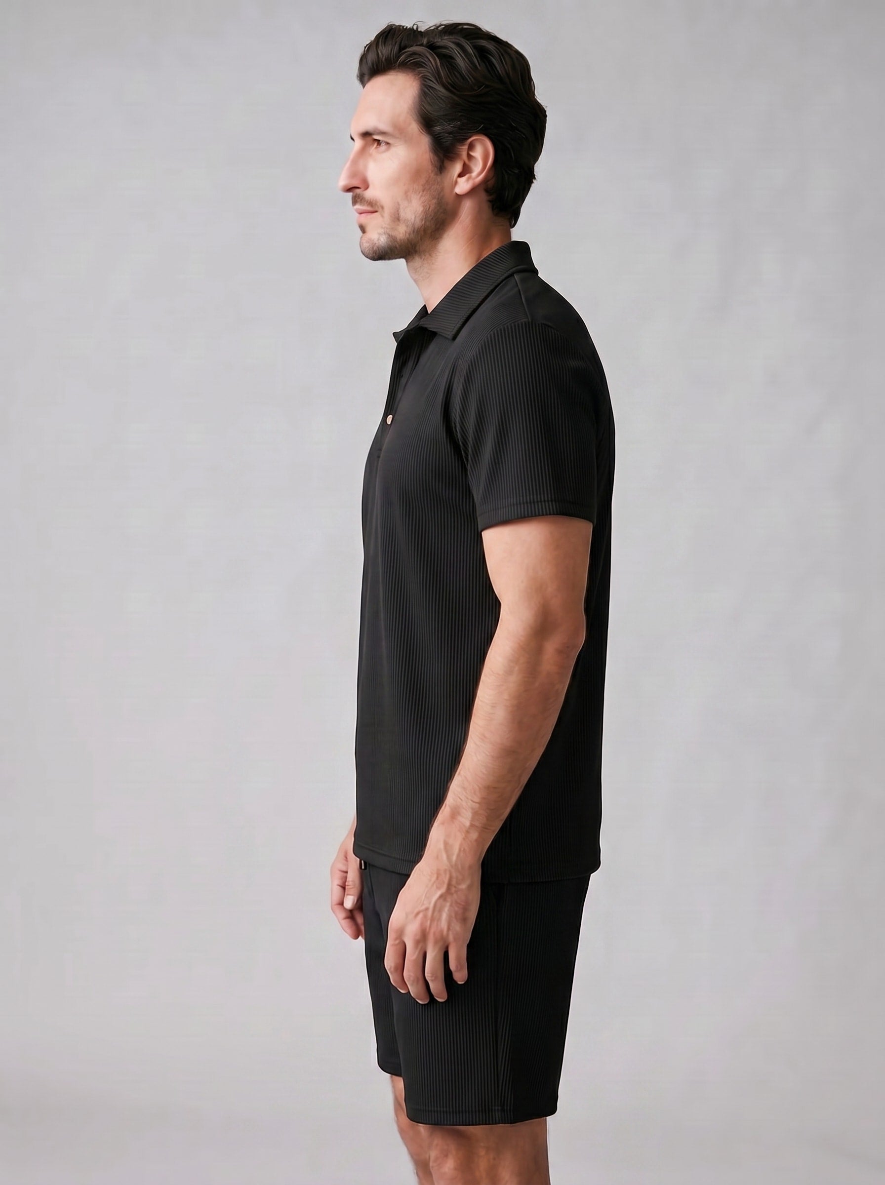 Bowen Corduroy Polo and Shorts Set