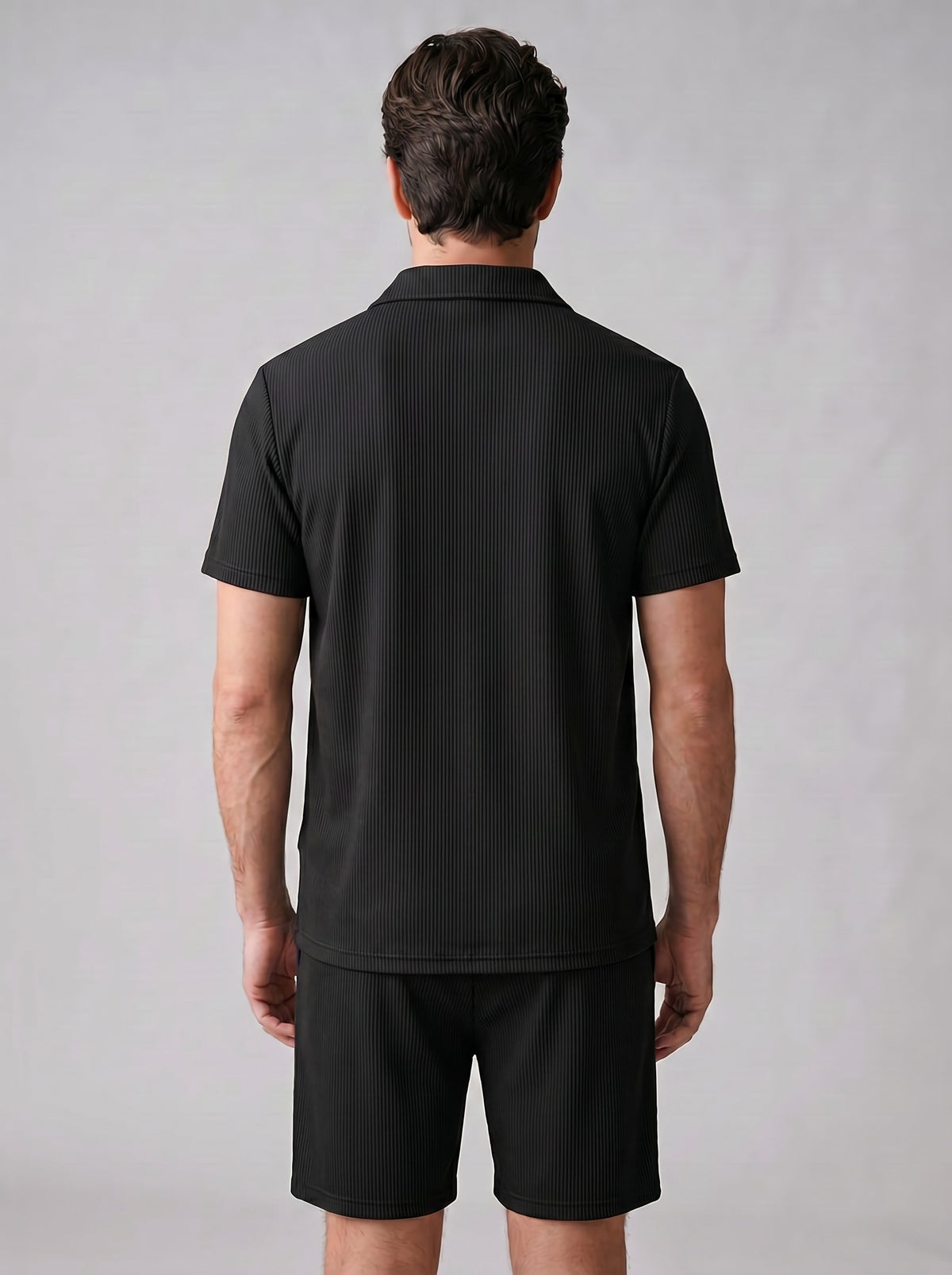 Bowen Corduroy Polo and Shorts Set_8