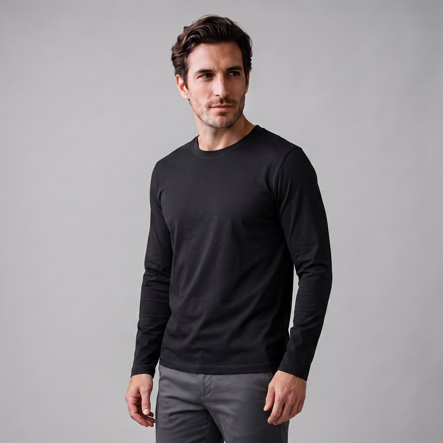 Jared Cotton Blend Long Sleeve T-Shirt_25