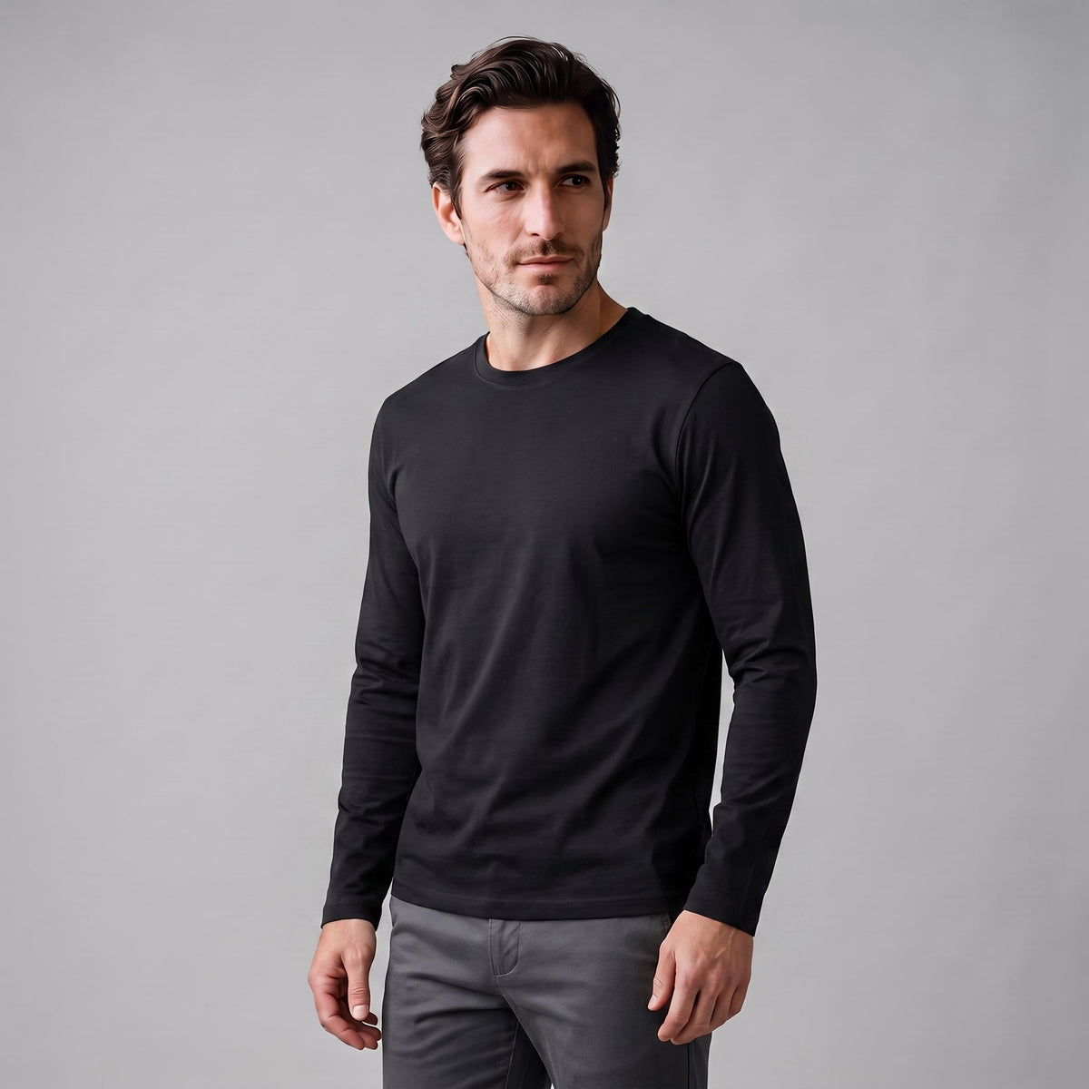 Jared Cotton Blend Long Sleeve T-Shirt