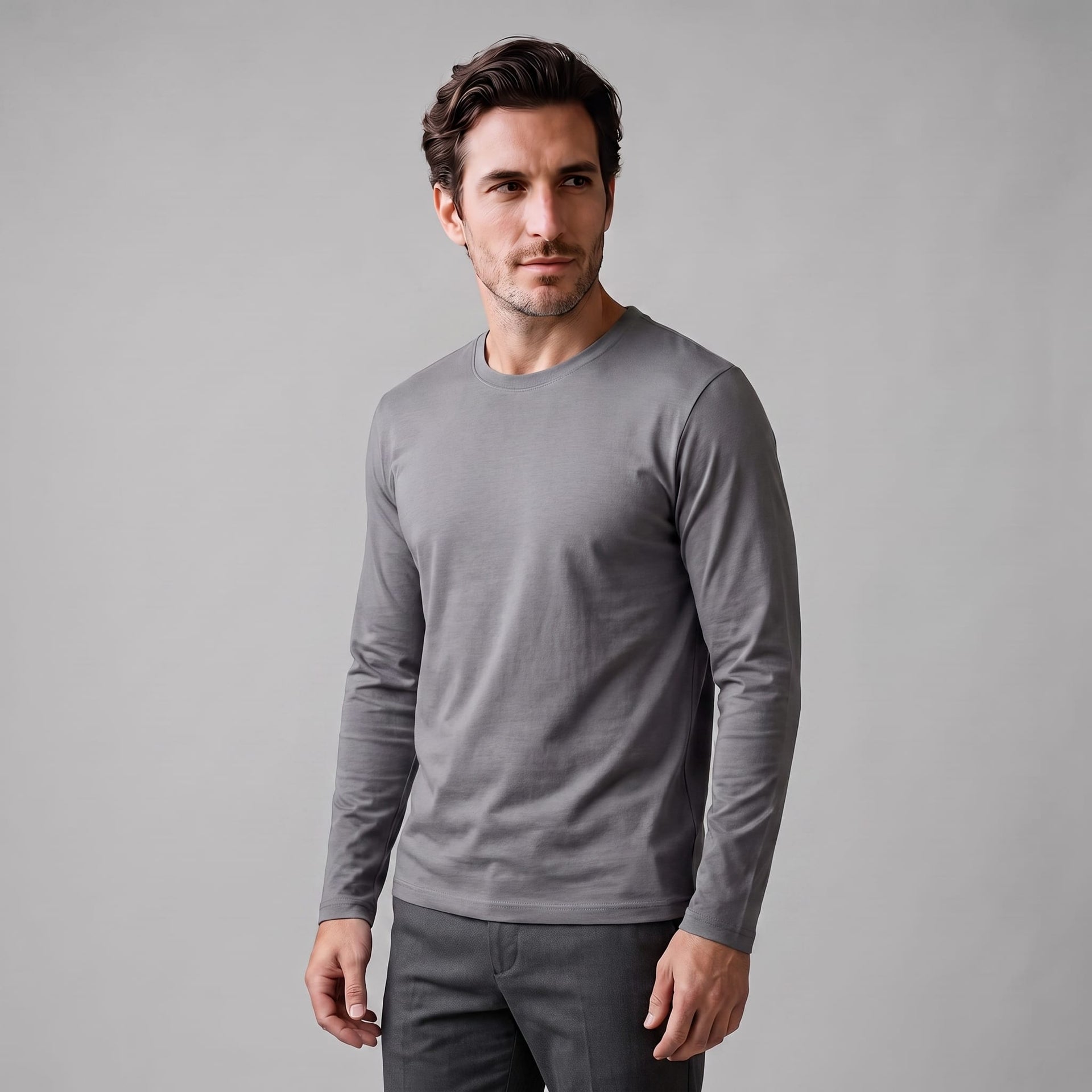 Jared Cotton Blend Long Sleeve T-Shirt