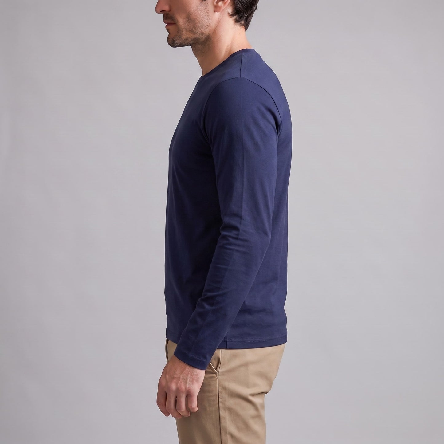 Jared Cotton Blend Long Sleeve T-Shirt_46