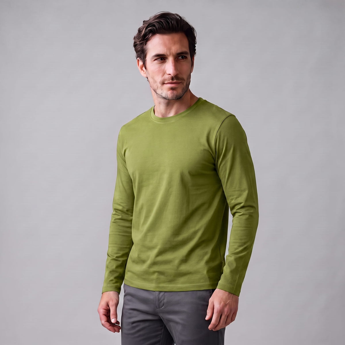 Jared Cotton Blend Long Sleeve T-Shirt_55