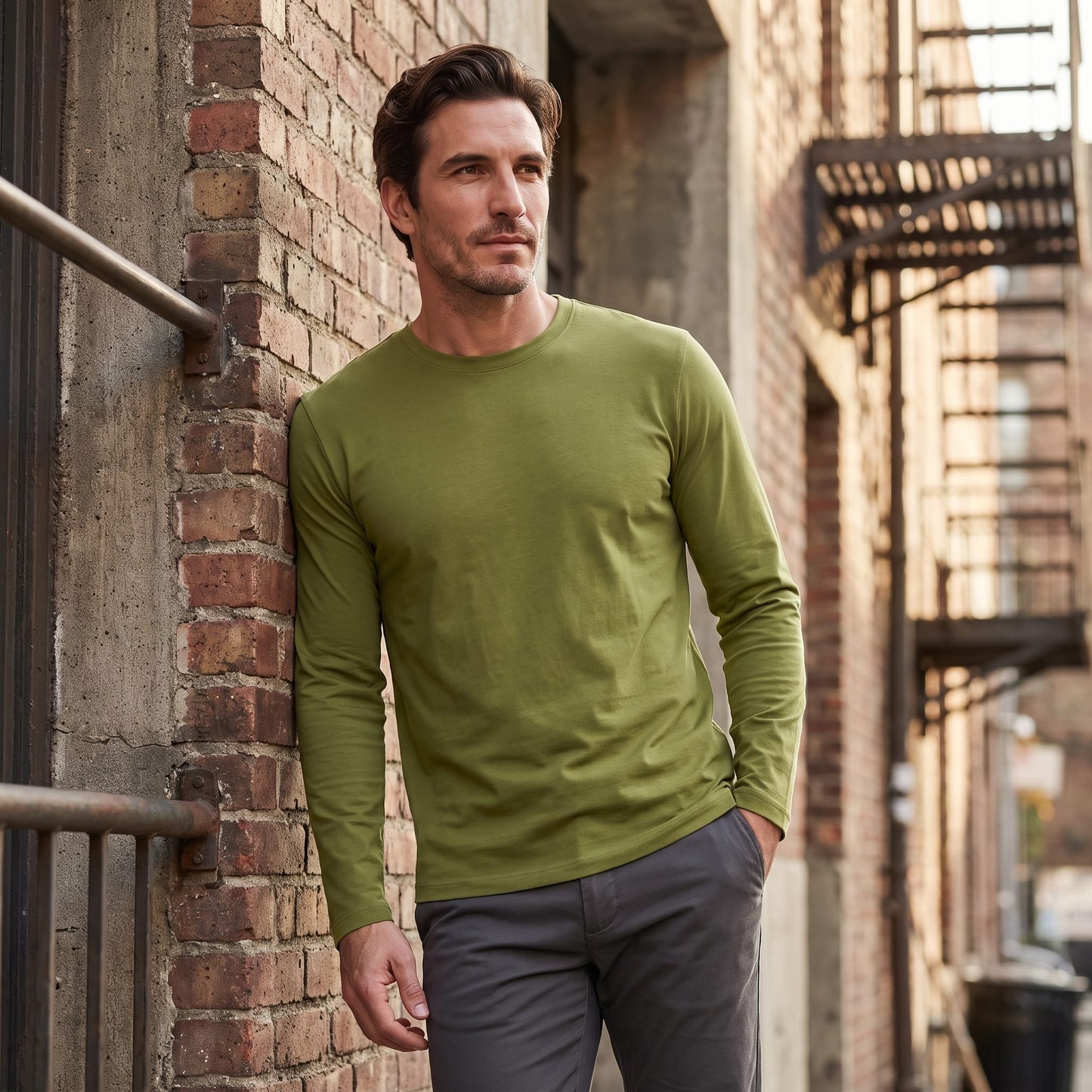 Jared Cotton Blend Long Sleeve T-Shirt_60
