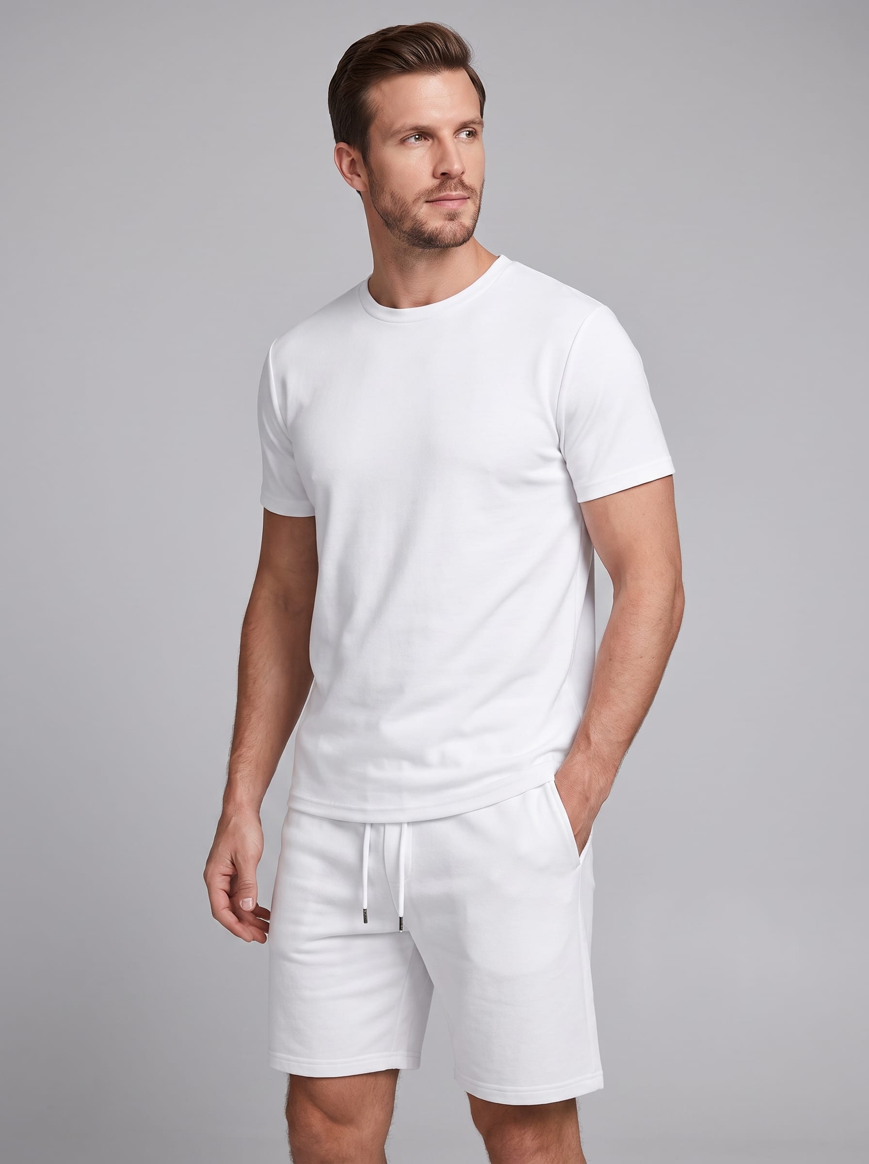 Braxton Cotton Blend T-Shirt and Shorts Set