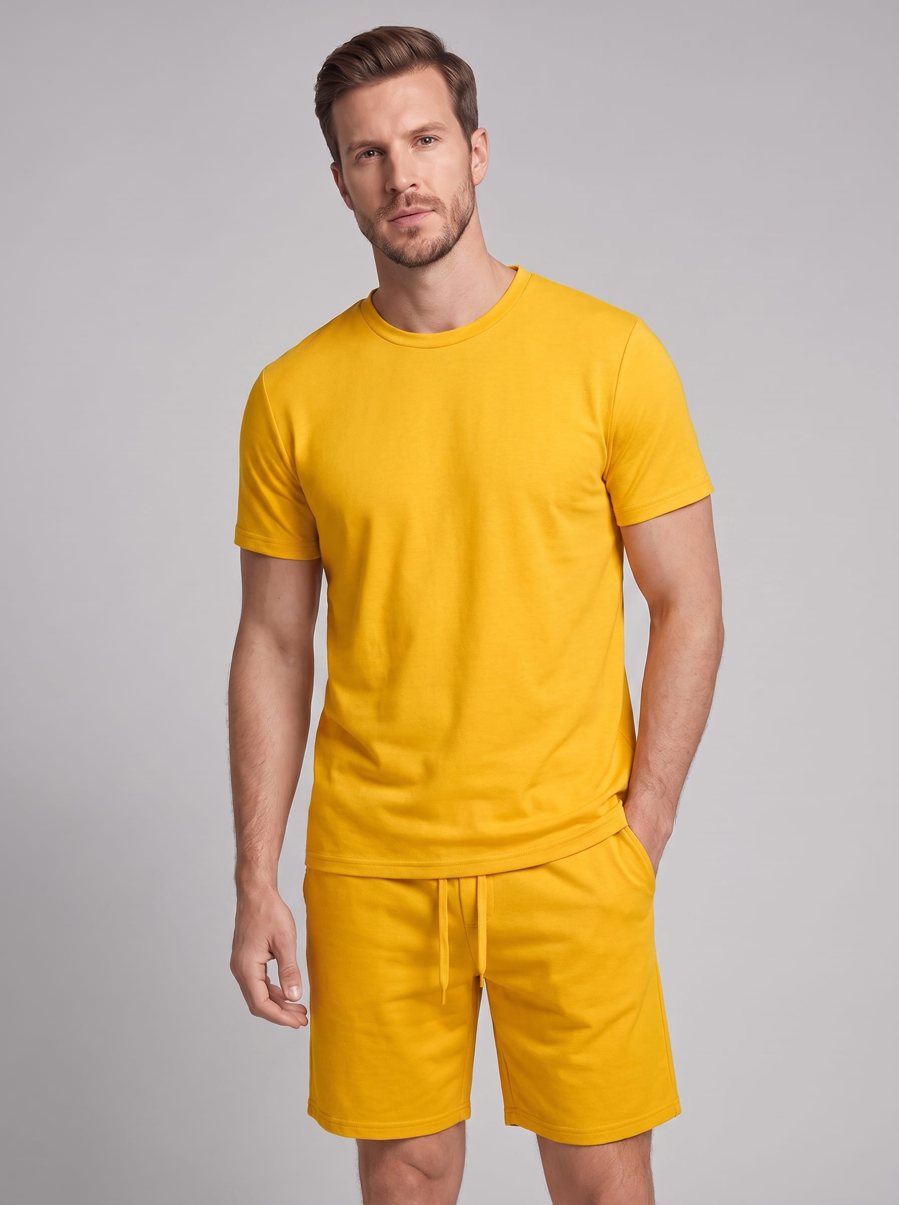 Braxton Cotton Blend T-Shirt and Shorts Set