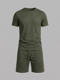 Braxton Cotton Blend T-Shirt and Shorts Set
